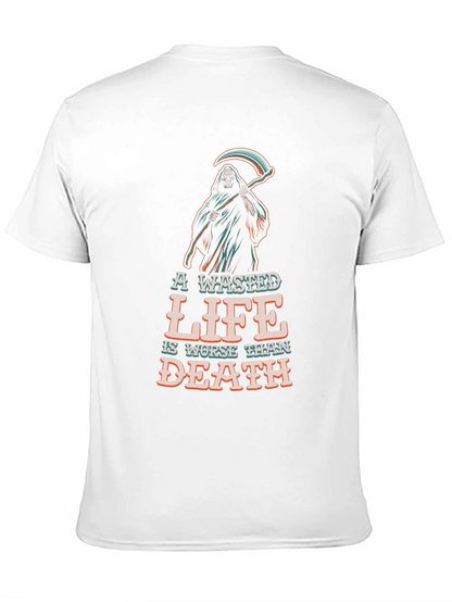 Wasted Life Grim Reaper Graphic Tee