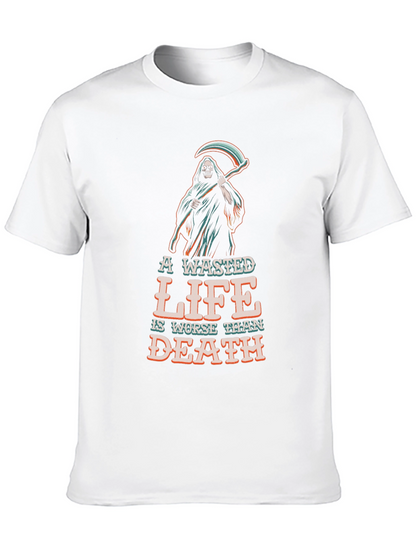 Wasted Life Grim Reaper Graphic Tee