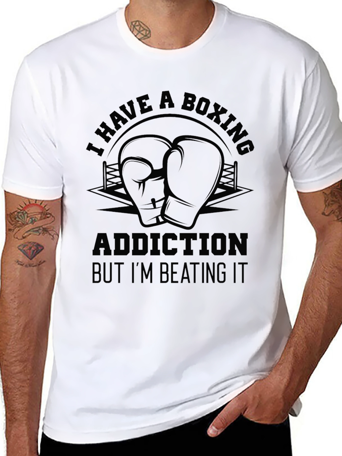 Boxing Addiction Graphic T-Shirt