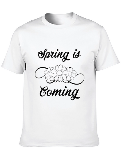 Spring is Coming T-Shirt Floral Design