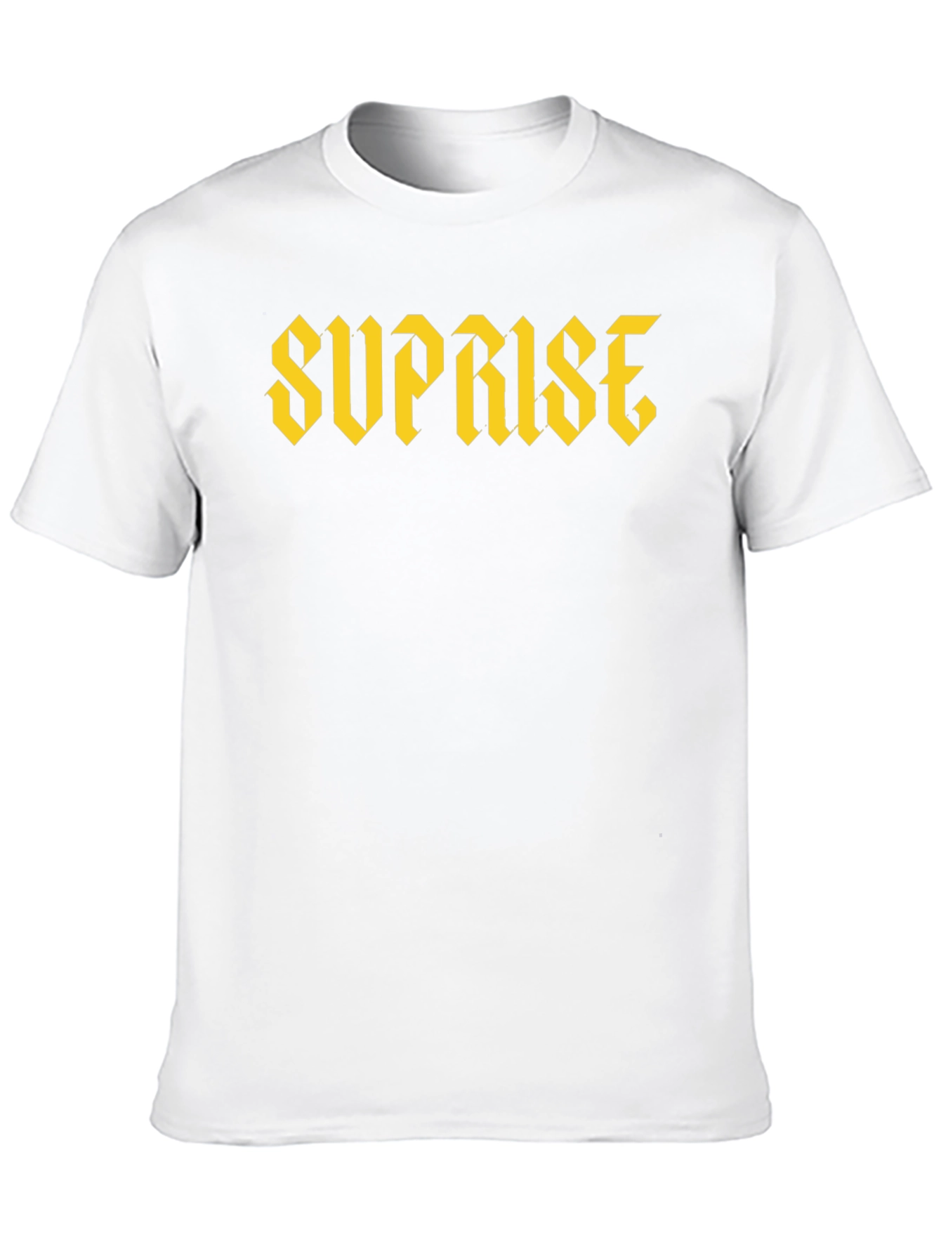 Suprise Graphic Print Black T-Shirt