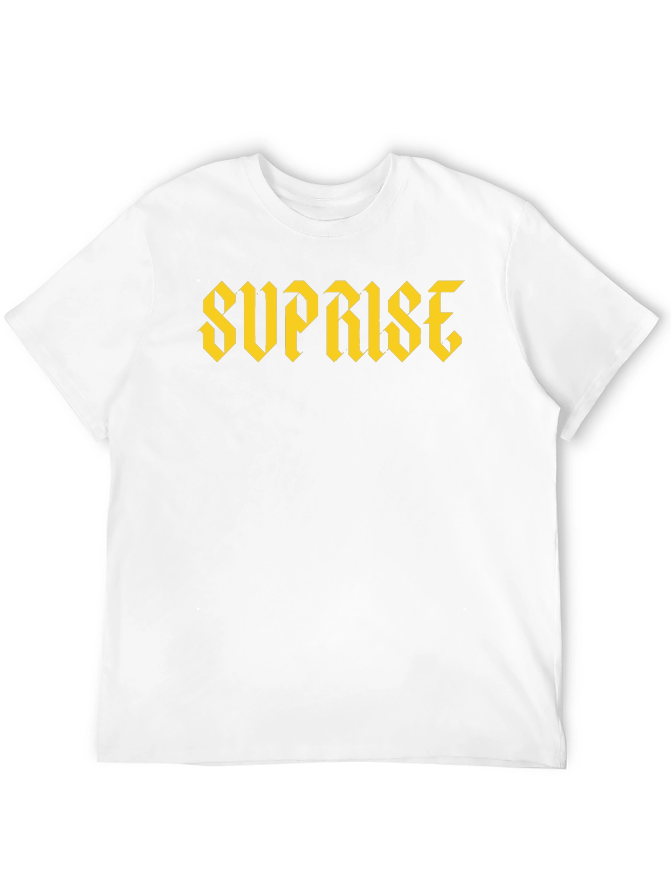 Suprise Graphic Print Black T-Shirt