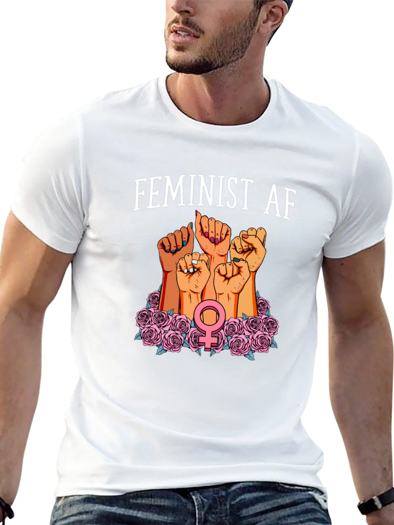 Feminist AF Graphic T-Shirt Womens Rights Tee