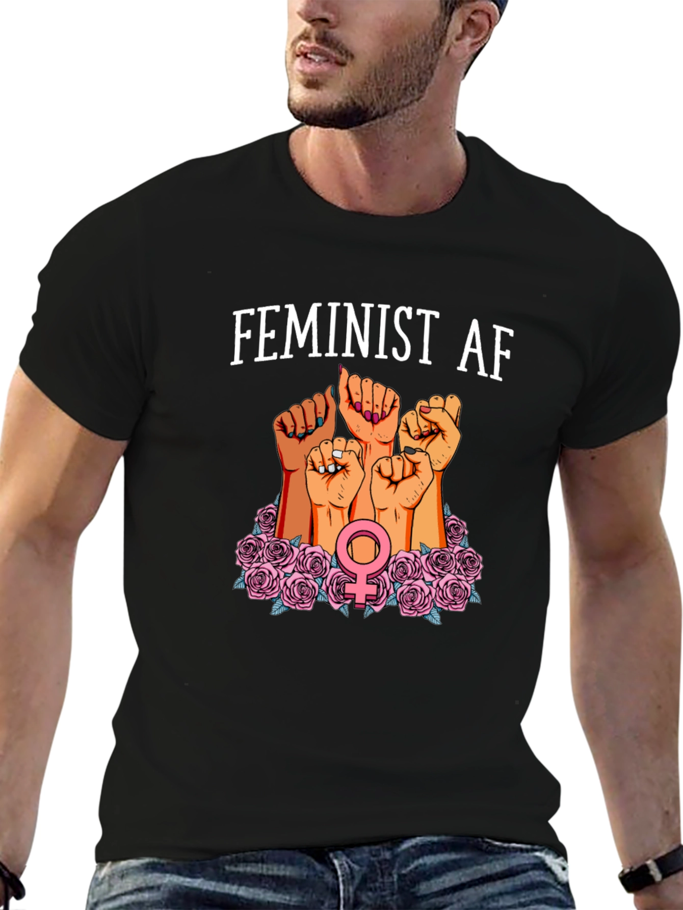 Feminist AF Graphic T-Shirt Womens Rights Tee