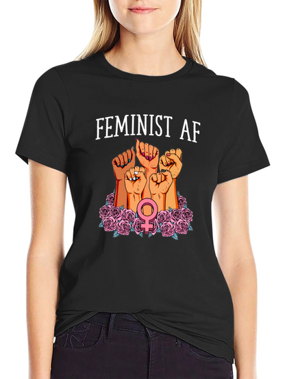 Feminist AF Graphic T-Shirt Womens Rights Tee