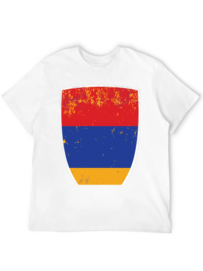Armenian Flag Shield Graphic T-Shirt