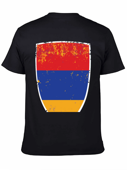 Armenian Flag Shield Graphic T-Shirt