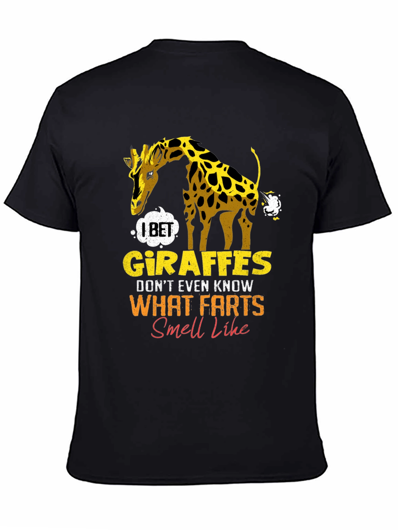 Funny Giraffe Fart Graphic T-Shirt