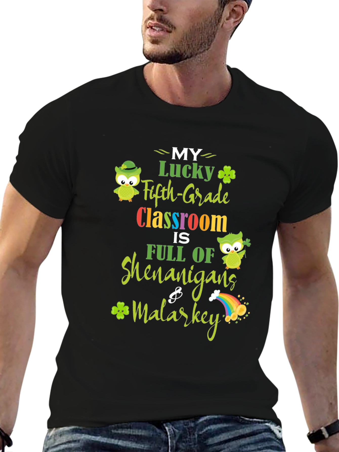 Lucky Fifth Grade Classroom St. Patricks Day T-Shirt