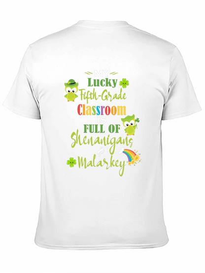 Lucky Fifth Grade Classroom St. Patricks Day T-Shirt