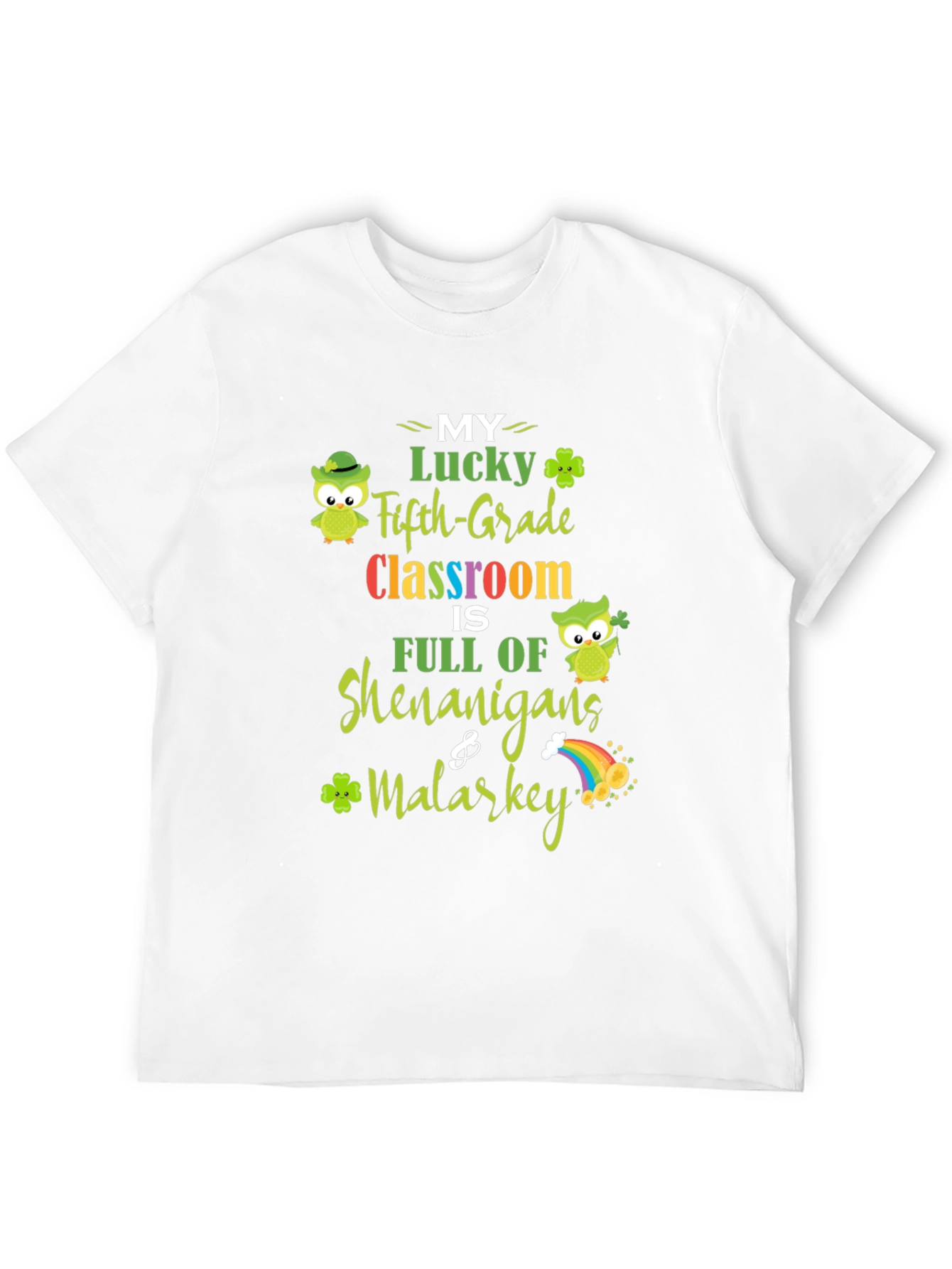 Lucky Fifth Grade Classroom St. Patricks Day T-Shirt