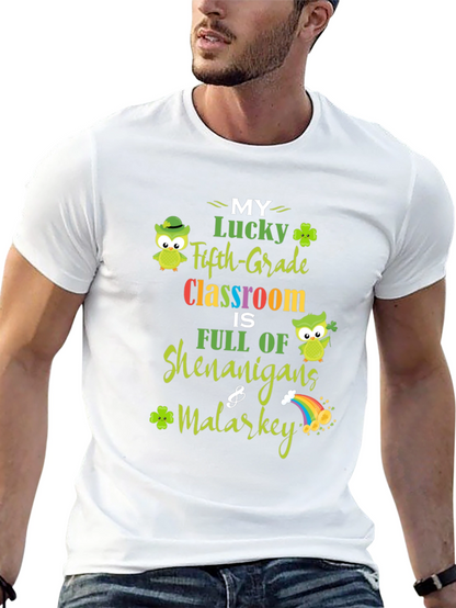 Lucky Fifth Grade Classroom St. Patricks Day T-Shirt