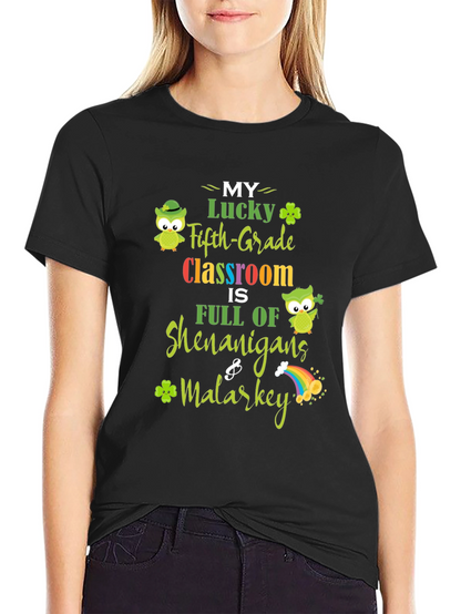 Lucky Fifth Grade Classroom St. Patricks Day T-Shirt