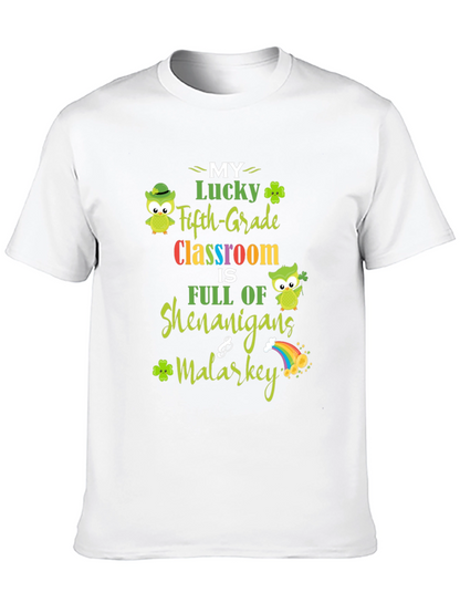 Lucky Fifth Grade Classroom St. Patricks Day T-Shirt