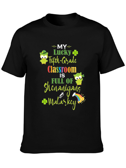 Lucky Fifth Grade Classroom St. Patricks Day T-Shirt