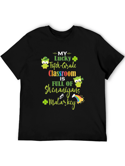 Lucky Fifth Grade Classroom St. Patricks Day T-Shirt