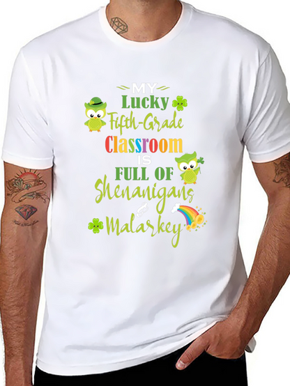 Lucky Fifth Grade Classroom St. Patricks Day T-Shirt