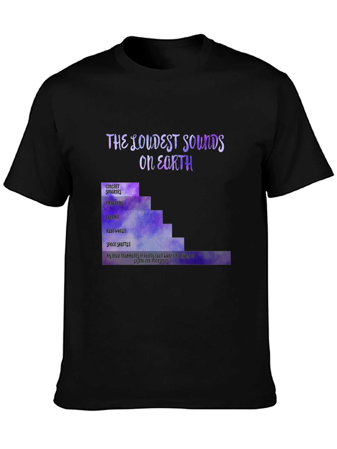 The Loudest Sounds T-Shirt Gamer Novelty Tee