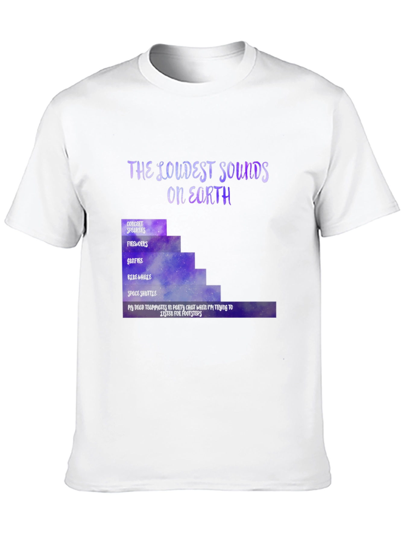 The Loudest Sounds T-Shirt Gamer Novelty Tee