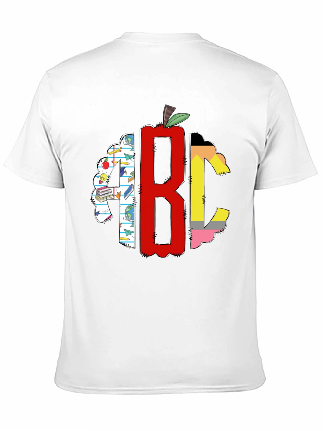 Teacher ABC Apple Graphic T-Shirt