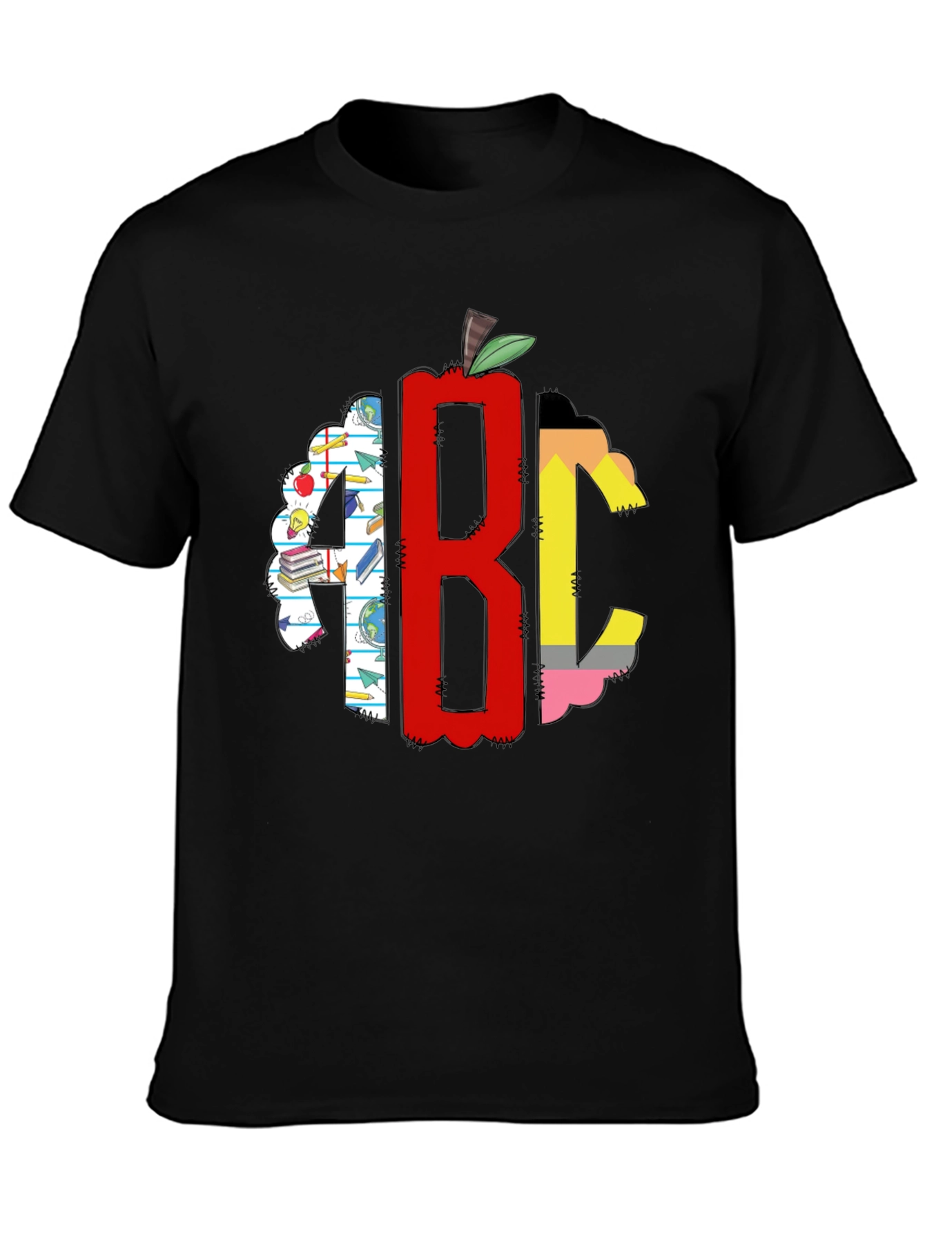 Teacher ABC Apple Graphic T-Shirt