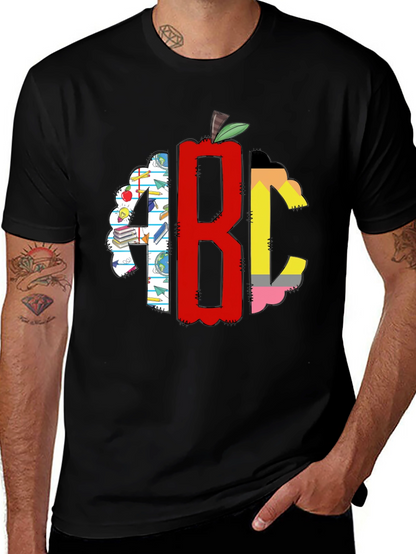 Teacher ABC Apple Graphic T-Shirt