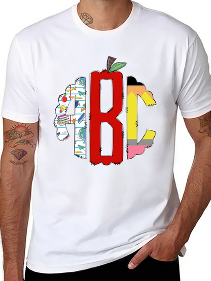 Teacher ABC Apple Graphic T-Shirt