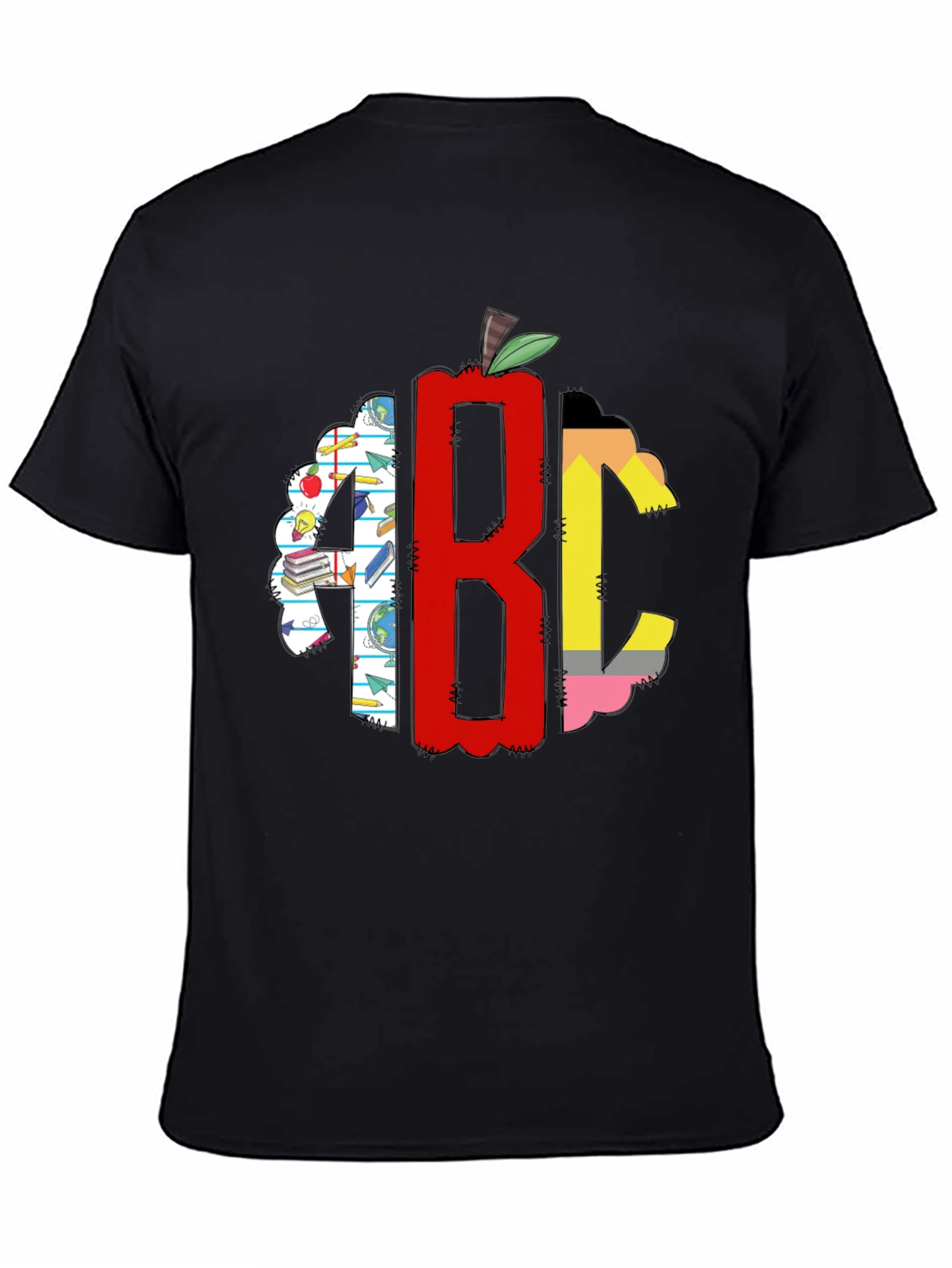 Teacher ABC Apple Graphic T-Shirt