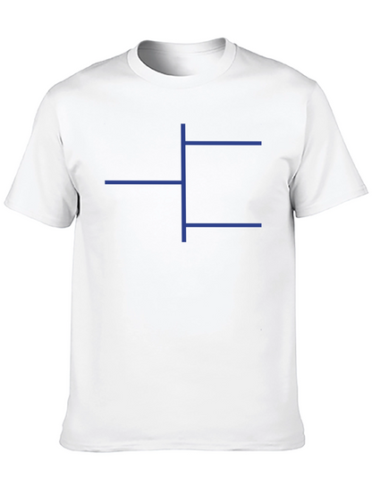 Geometric Print Black T-Shirt - Modern Casual Tee