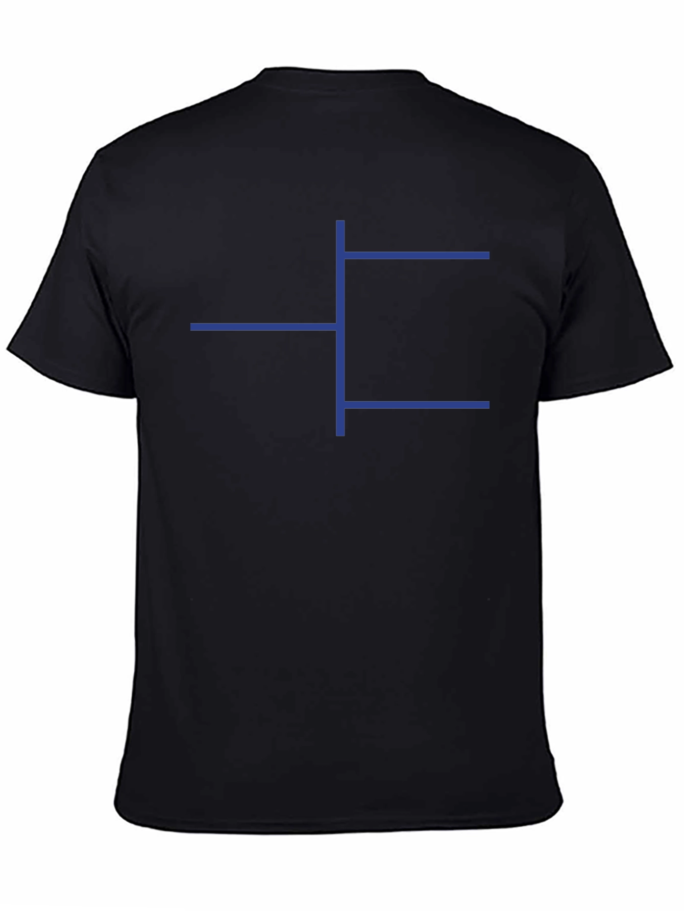 Geometric Print Black T-Shirt - Modern Casual Tee
