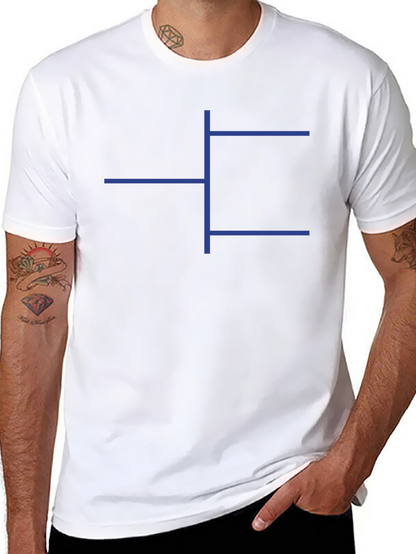 Geometric Print Black T-Shirt - Modern Casual Tee