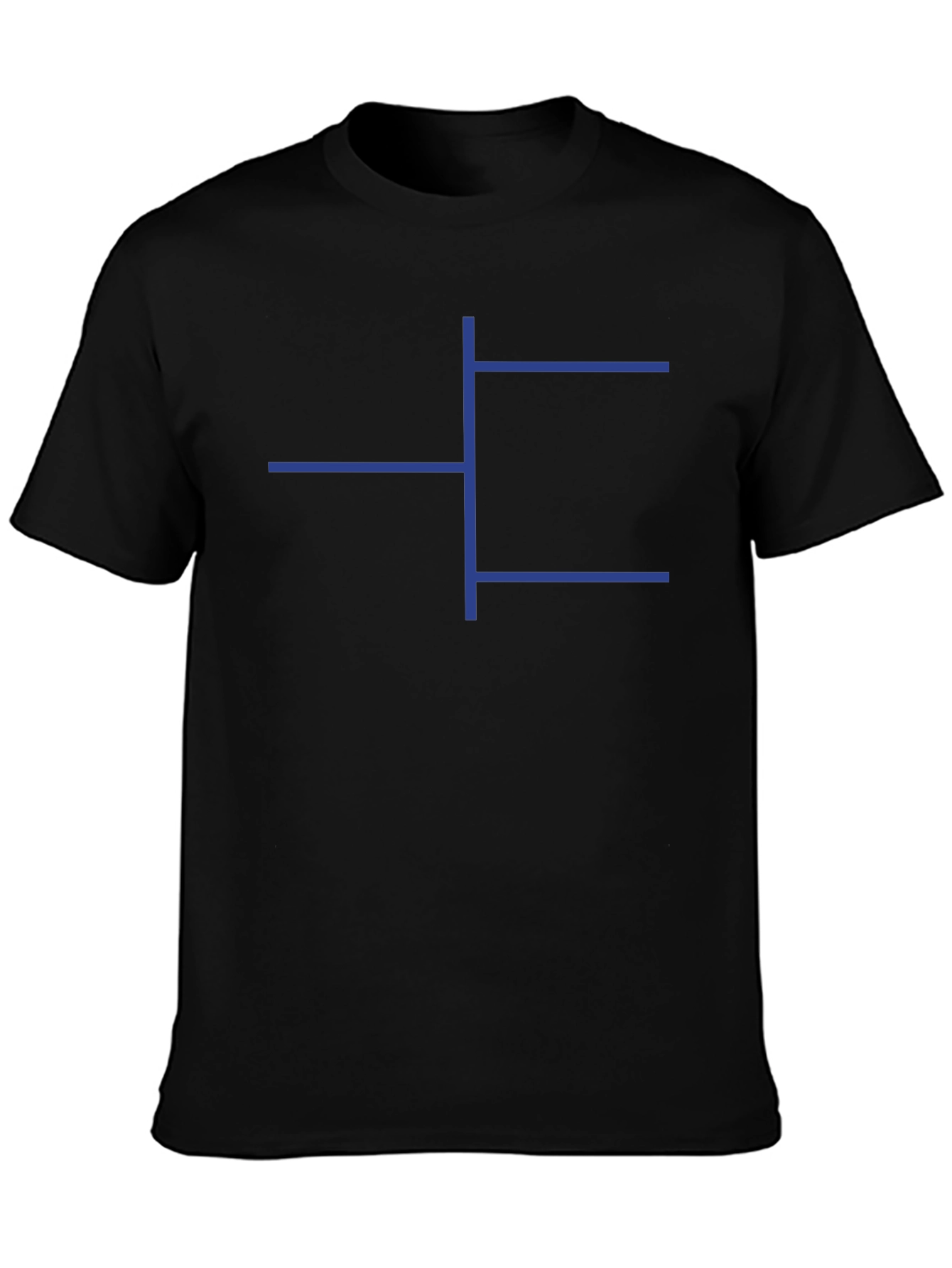 Geometric Print Black T-Shirt - Modern Casual Tee