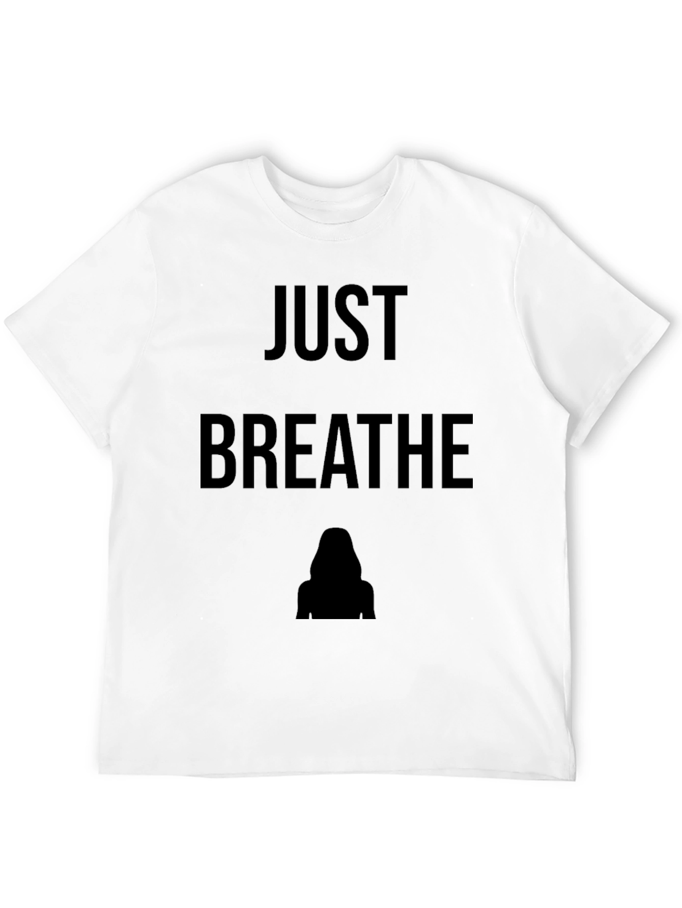 Just Breathe Graphic Tee - Mens Black T-Shirt