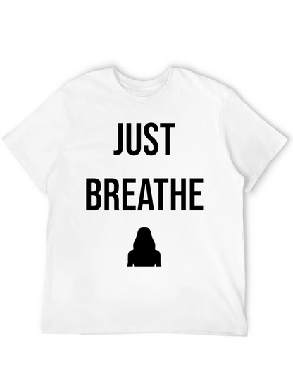 Just Breathe Graphic Tee - Mens Black T-Shirt