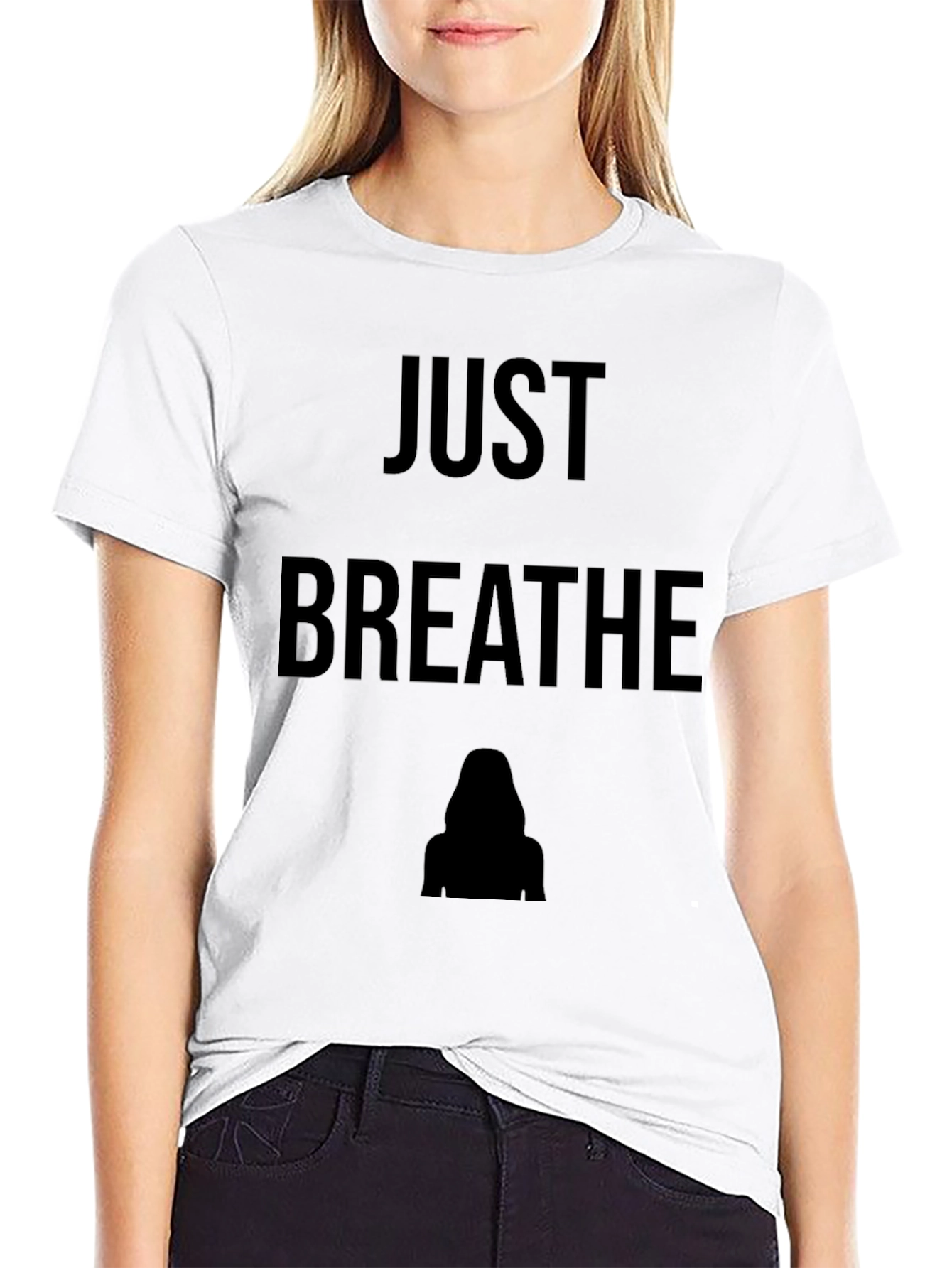 Just Breathe Graphic Tee - Mens Black T-Shirt