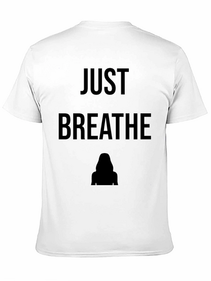 Just Breathe Graphic Tee - Mens Black T-Shirt