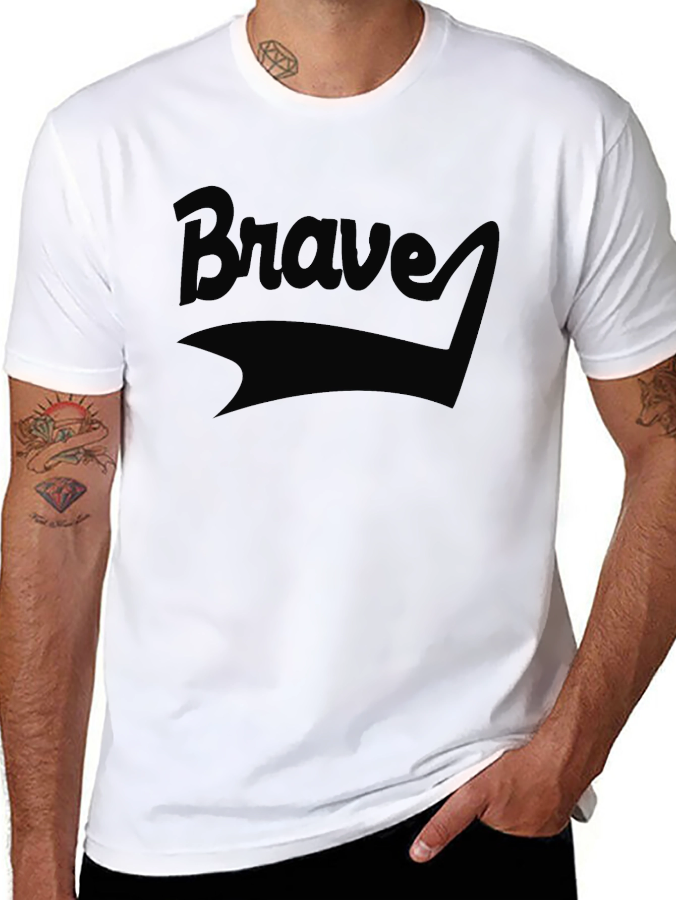 Brave Graphic Tee - Mens Dark Design