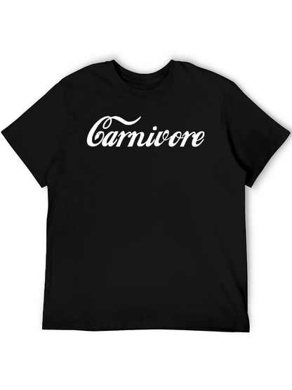 Carnivore Graphic Tee - Black Cotton T-Shirt
