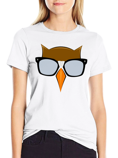 Cool Owl Graphic T-Shirt - Black
