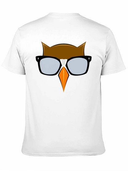 Cool Owl Graphic T-Shirt - Black
