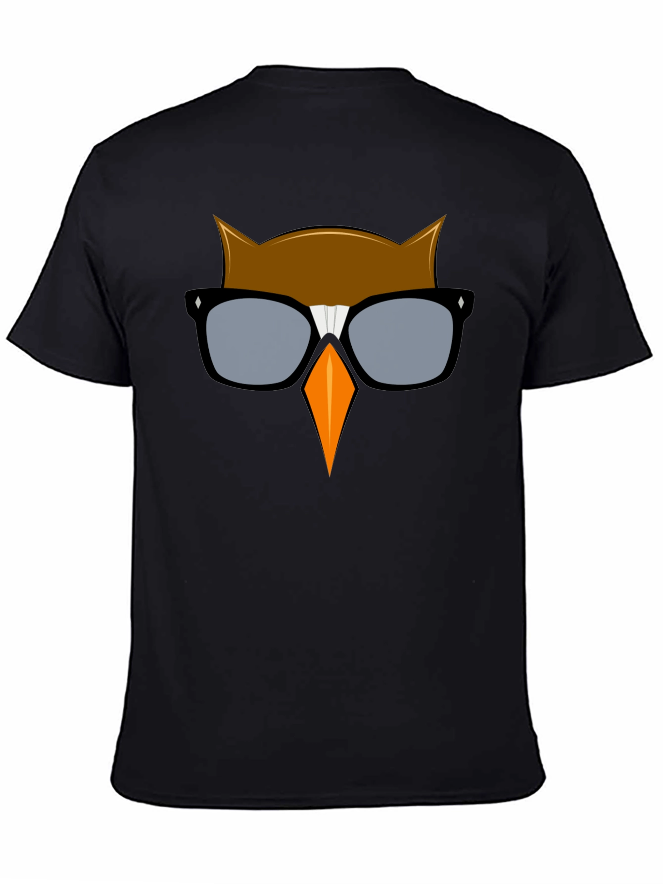 Cool Owl Graphic T-Shirt - Black