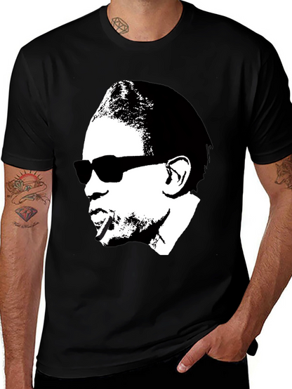 Retro Silhouette Graphic Tee - Black