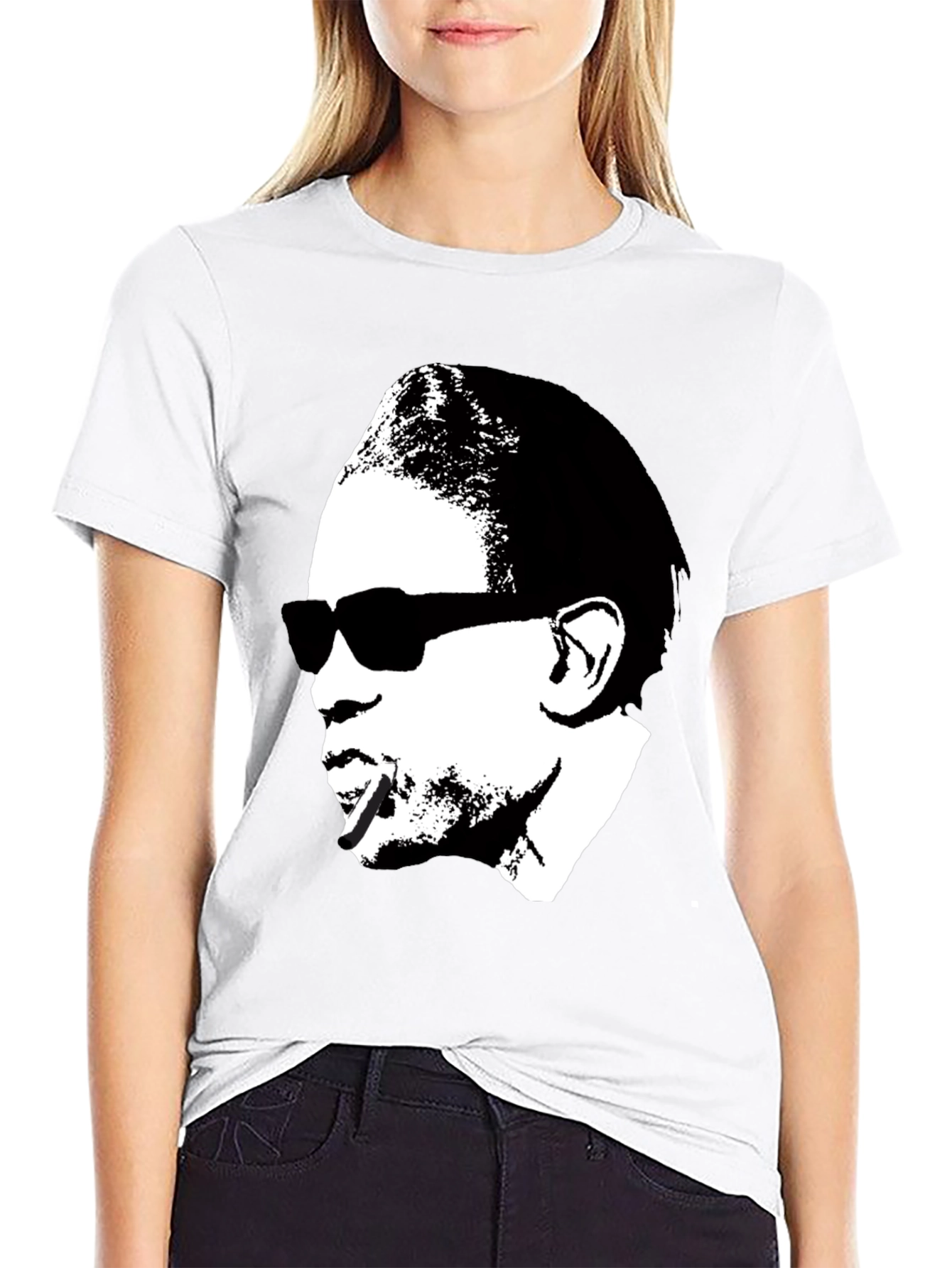 Retro Silhouette Graphic Tee - Black