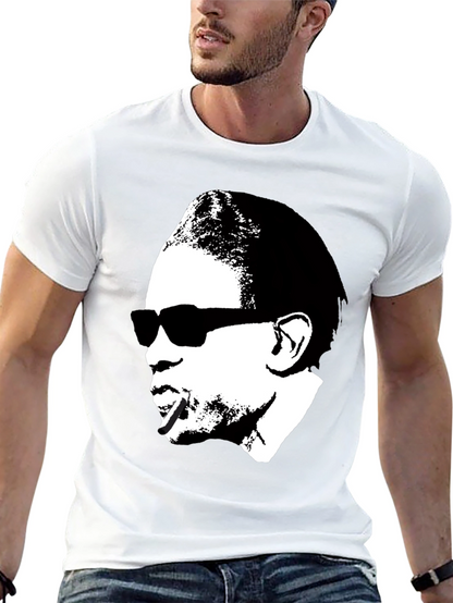 Retro Silhouette Graphic Tee - Black