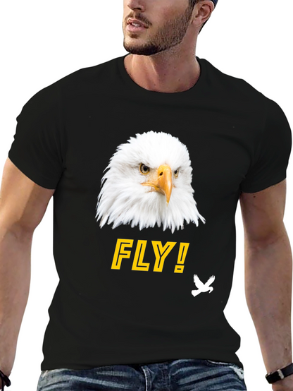 Eagle FLY! Graphic Tee - Mens Black T-Shirt