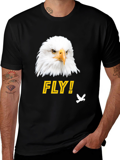 Eagle FLY! Graphic Tee - Mens Black T-Shirt