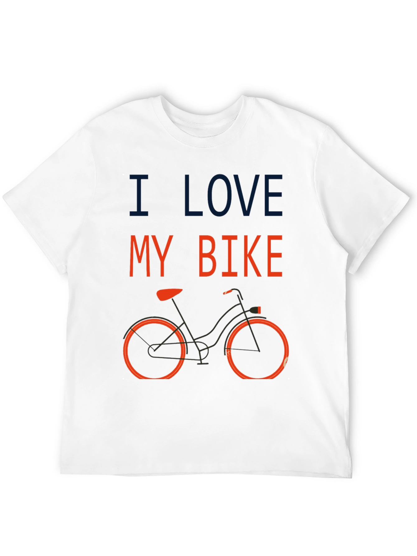 I Love My Bike Graphic T-Shirt - Black
