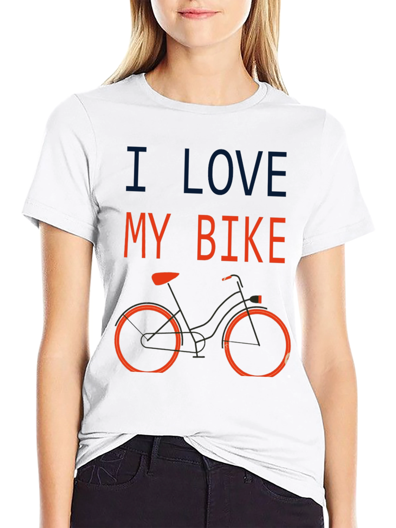 I Love My Bike Graphic T-Shirt - Black