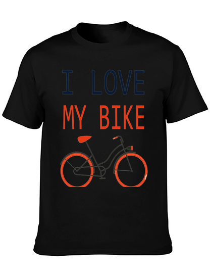 I Love My Bike Graphic T-Shirt - Black
