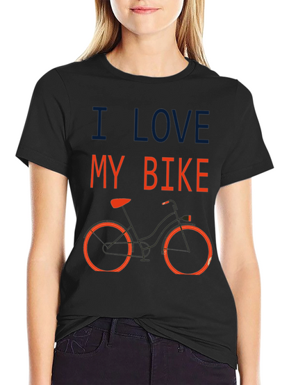 I Love My Bike Graphic T-Shirt - Black